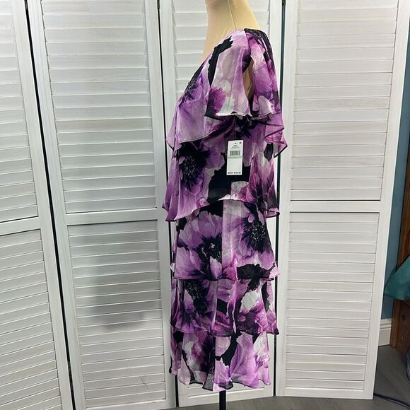 SLNY Dress Size 8 Cocktail Floral Sleeveless NWT - Picture 9 of 13